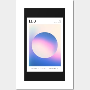 Leo Zodiac Sign Astrology Aura Posters and Art